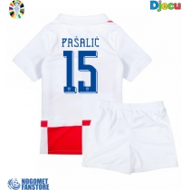 Hrvatska Mario Pasalic #15 Domaci Dres za djecu EP 2024 Kratak Rukav (+ Kratke hlače)